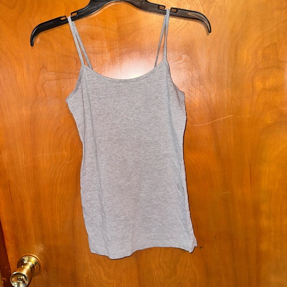Heather Gray Spaghetti Strap Cami Tank — Basic Stretchy Layering Top - Picture 1 of 1
